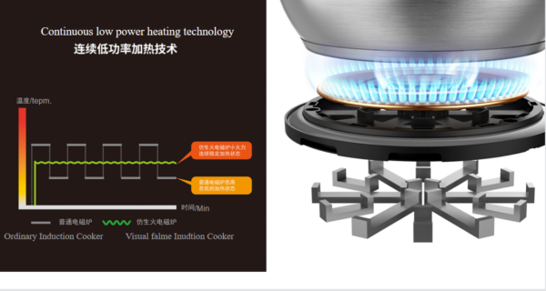 220V New Product Prestige Visual/Open Flame Induction Cooktop - Image 4